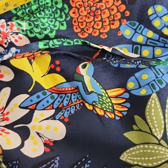 Loft Skirt Womens Size XXS Petite birds flowers Floral - Picture 11 of 11